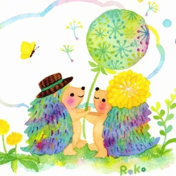 Roko ポストカード（ふわふわっと）の画像