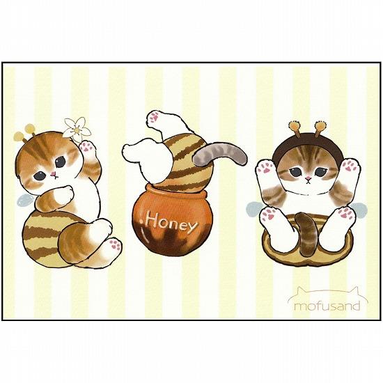 mofusand　ポストカード（ハチミツにゃん）の画像