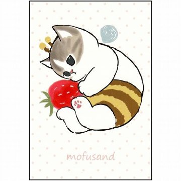 mofusand　ポストカード（苺にゃん）画像