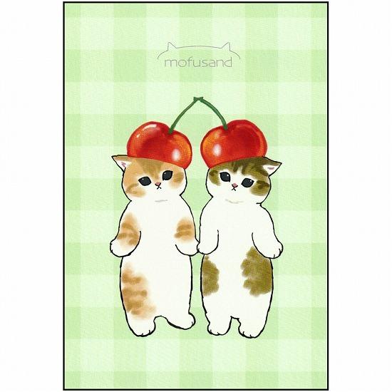 mofusand　ポストカード（さくらんぼにゃん）の画像