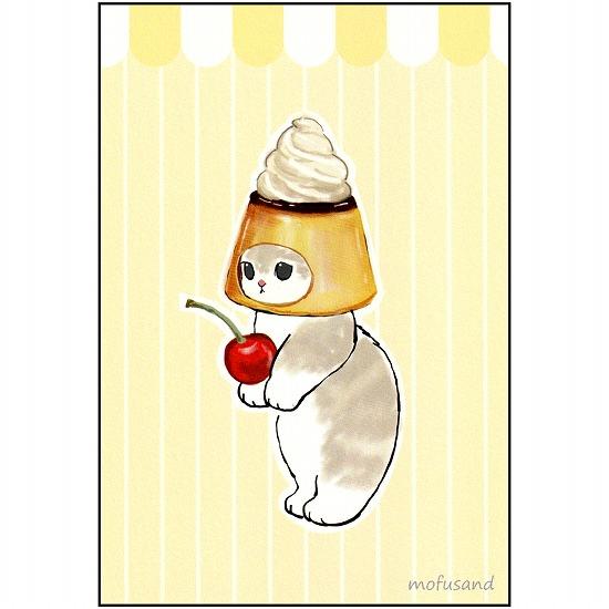 mofusand　ポストカード（プリンにゃん）の画像