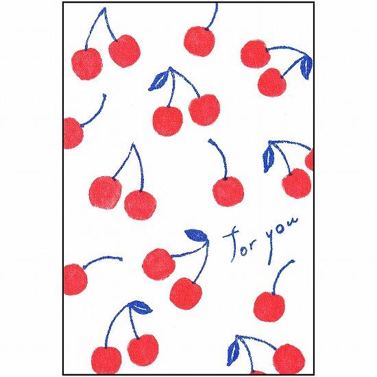 レトロ印刷　ポストカード（サクランボ）の画像