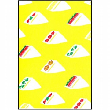 レトロ印刷　ポストカード（サンドイッチ）画像