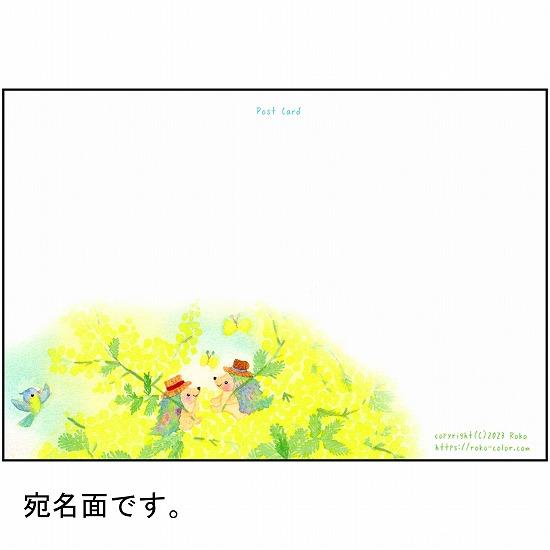 Roko ポストカード（ミモザ行進曲）の画像