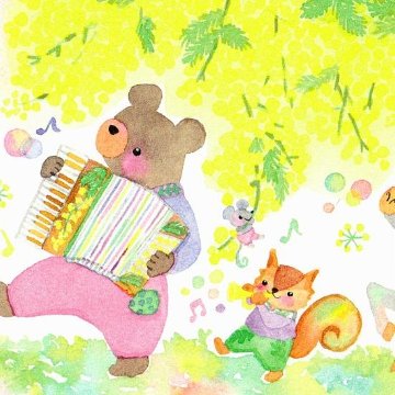 Roko ポストカード（ミモザ行進曲）の画像