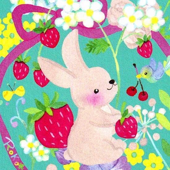 Roko ポストカード（幸せ摘み）の画像