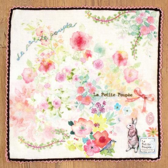 プティット・プぺ　ガーゼミニタオル（フラワーディ）の画像