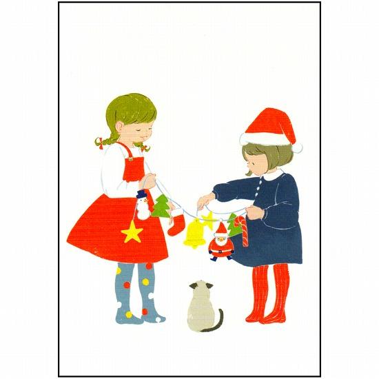 北原明日香 ポストカード（クリスマスガーランド）の画像