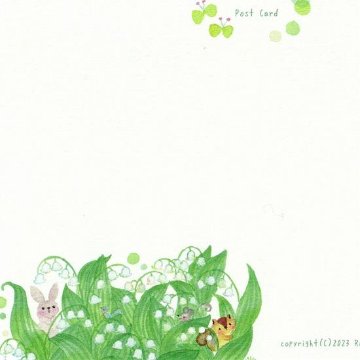 Roko ポストカード（すずらんの森で）の画像