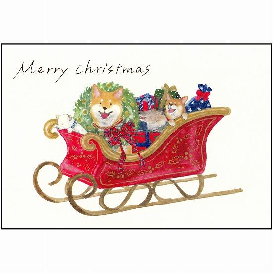 村田なつか ポストカード（しばいぬとソリ）の画像