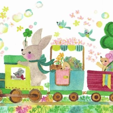 Roko ポストカード（よつば汽車）の画像