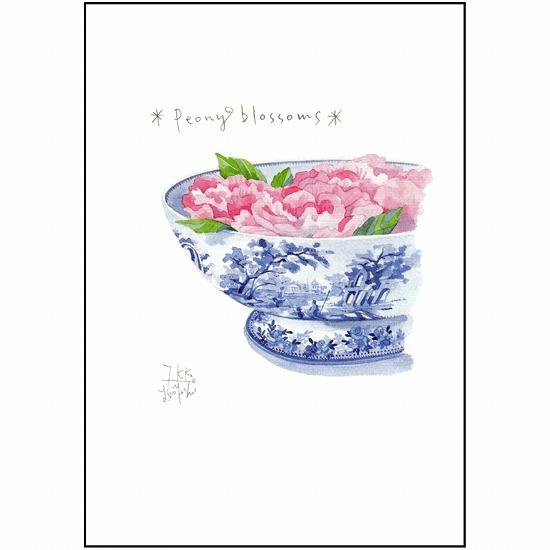 三好貴子 ポストカード（ピオニーブロッサム）の画像