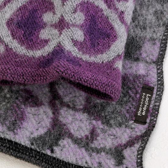 ラシクモア　フランス製プチマフラー（ジャガード）グレーの画像