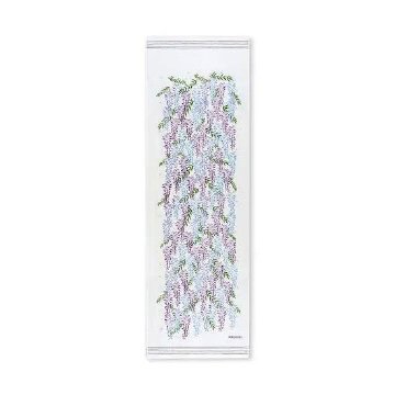 うすい　かるい　ながい　タオルてぬぐい（藤の花）の画像