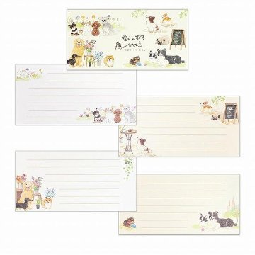 わんころび　一筆箋（洋犬）の画像