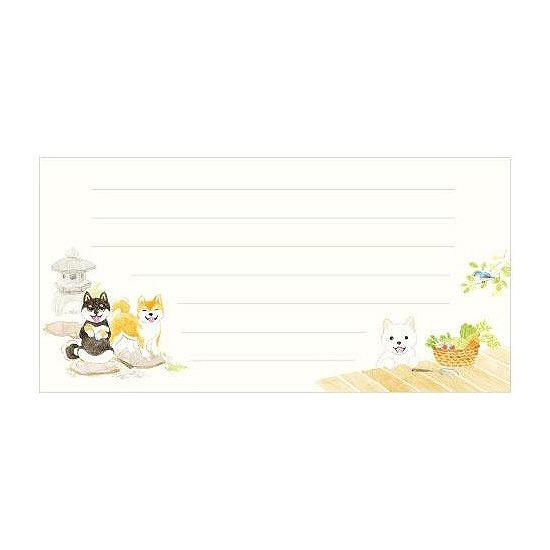 わんころび　一筆箋（柴犬）の画像