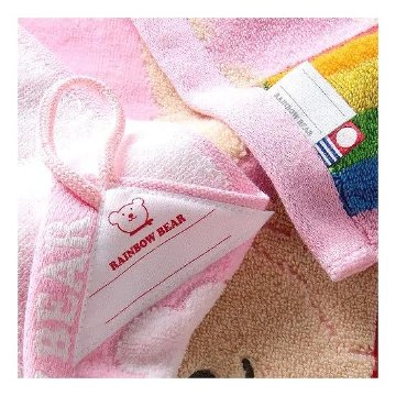 レインボーベア　ループ付ウォッシュタオル（デイズ3）の画像