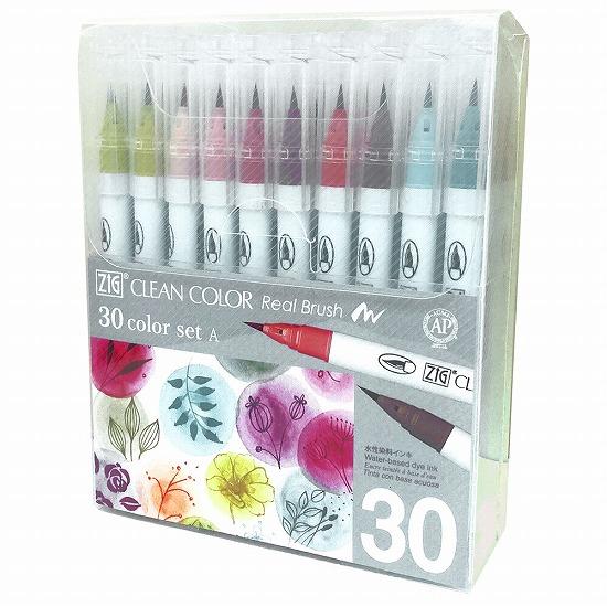 呉竹　ZIG　クリーンカラーリアルブラッシュ 30色セットA の画像