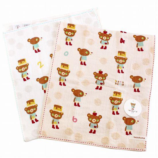 かずくま　フェイスタオル（いろいろ）の画像