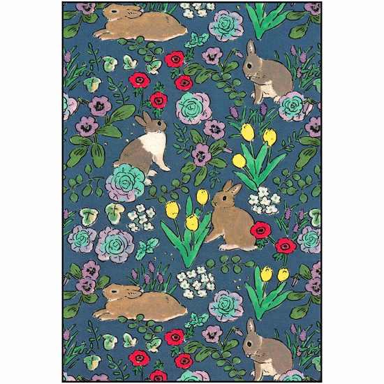 森山標子 ポストカード（うさぎのいる庭）の画像