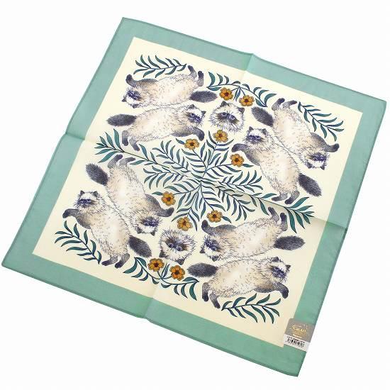 CatAll ネコハンカチ（ガーデン）の画像