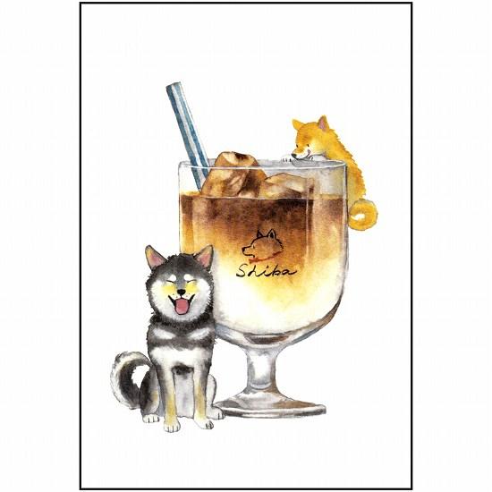 村田なつか ポストカード（しばいぬとアイスオーレ）の画像