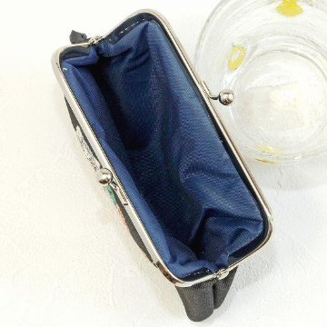 松尾ミユキ　がま口ポーチ（Mini Purse-BK　ネコ）の画像
