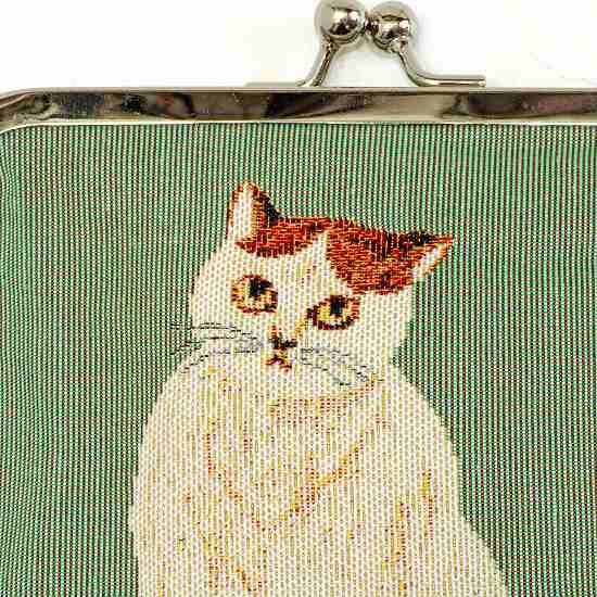 松尾ミユキ　がま口ポーチ（Mini Purse-GR　ネコ）の画像