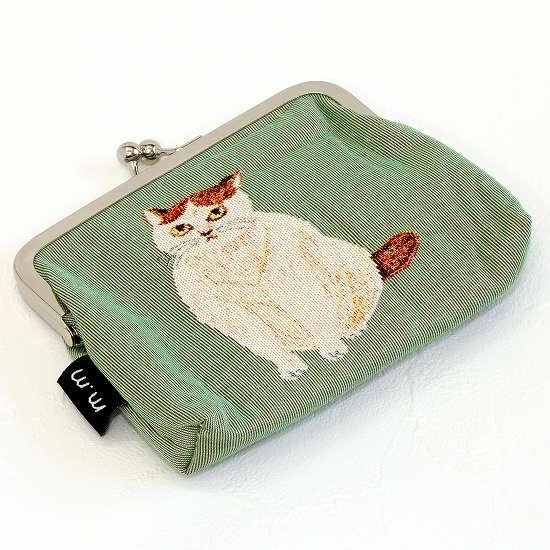 松尾ミユキ　がま口ポーチ（Mini Purse-GR　ネコ）の画像