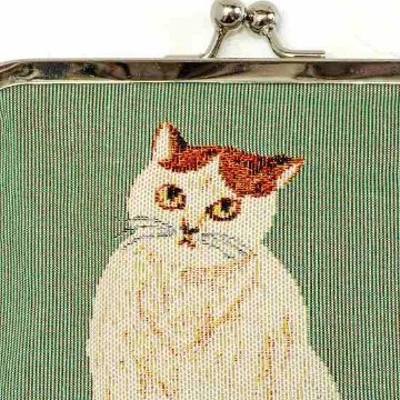 松尾ミユキ　がま口ポーチ（Mini Purse-GR　ネコ）の画像