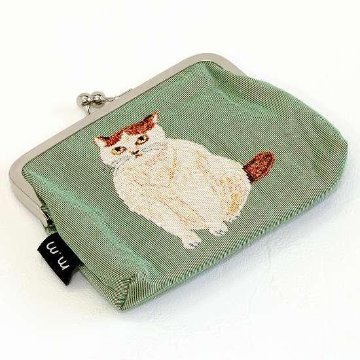 松尾ミユキ　がま口ポーチ（Mini Purse-GR　ネコ）の画像