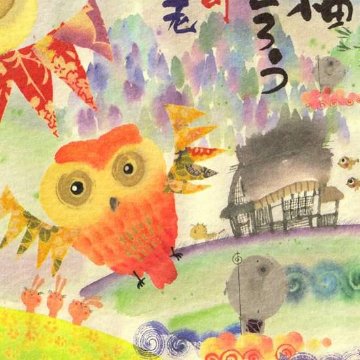 御木幽石 ポストカード（福福ふくろう）の画像