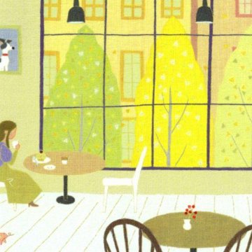 ひらいみも ポストカード（子ブタと秋の窓）の画像