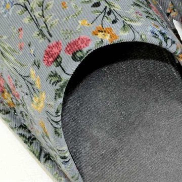 外縫いスリッパ（コール天プリント）　約24.5cmの画像