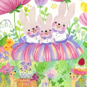 Roko ポストカード（三姉妹の素敵なワンピース）の画像
