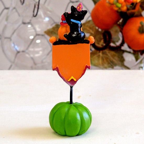 ハロウィン　パーティキャット　フラッグパンプキンの画像