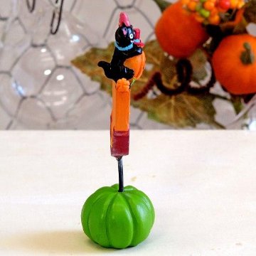 ハロウィン　パーティキャット　フラッグパンプキンの画像