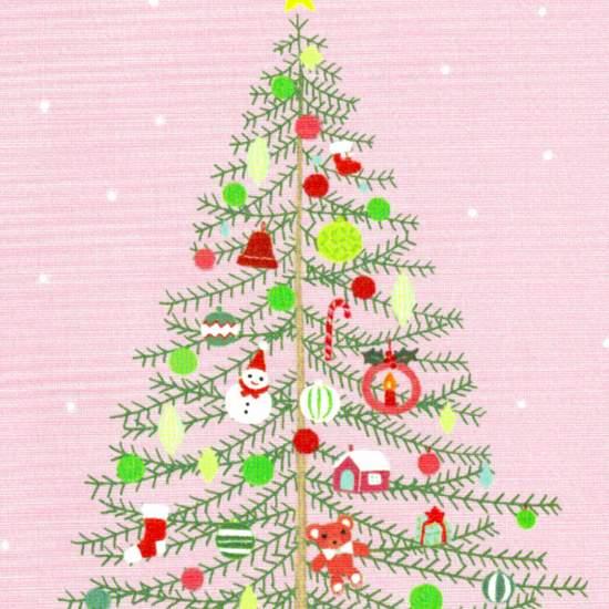 ひらいみも ポストカード（クリスマスツリー：オーナメント）の画像