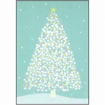 ひらいみも ポストカード（クリスマスツリー：星）の画像