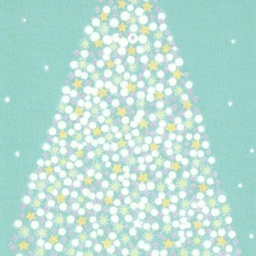 ひらいみも ポストカード（クリスマスツリー：星）の画像