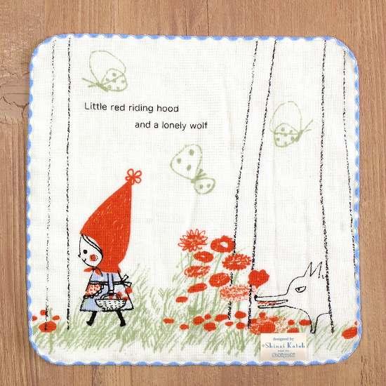 シンジカトウ　タオルハンカチ（赤ずきん/road）の画像