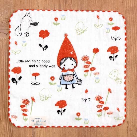 シンジカトウ　タオルハンカチ（赤ずきん/field）の画像