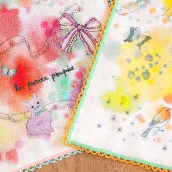 プティット・プぺ　ガーゼミニタオル（キラキラこねこ）の画像