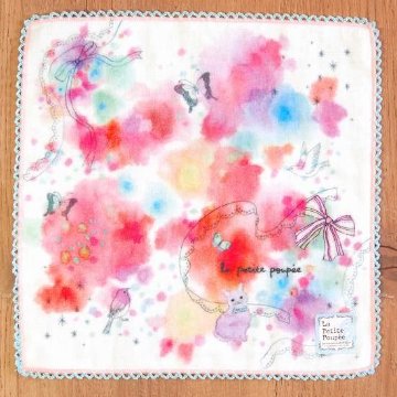 プティット・プぺ　ガーゼミニタオル（キラキラこねこ）の画像