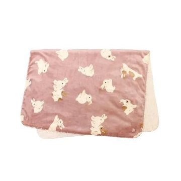 スワンネル3wayひざ掛け（ウサギ）ダークピンクの画像