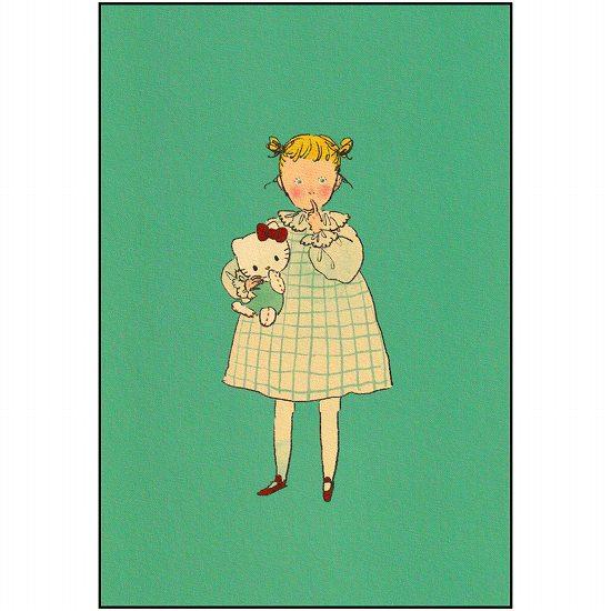 くらはしれい×サンリオ ポストカード（ハローキティ：ぬいぐるみ）の画像