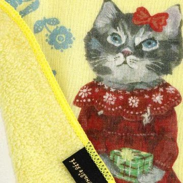 ナタリー・レテ　ガーゼハンドタオル（Gray cat）の画像