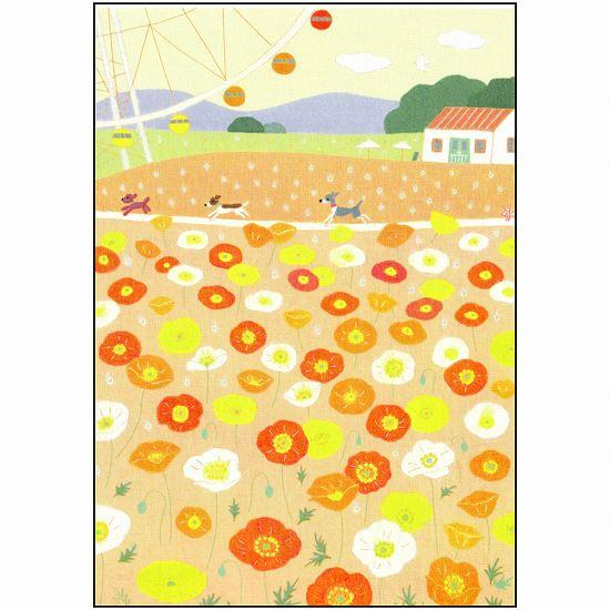 ひらいみも ポストカード（子ブタと観覧車）の画像