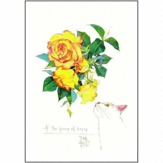 三好貴子 ポストカード（ローズの香り）の画像