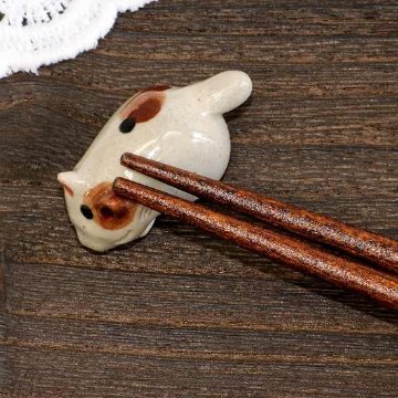 豆屋　箸置き（仔ねこ　ミケ　まるまり）の画像